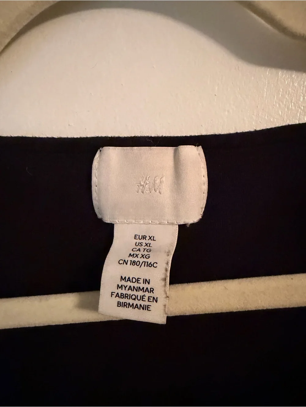H&M Black Long-Sleeve Square Neck Cropped Top